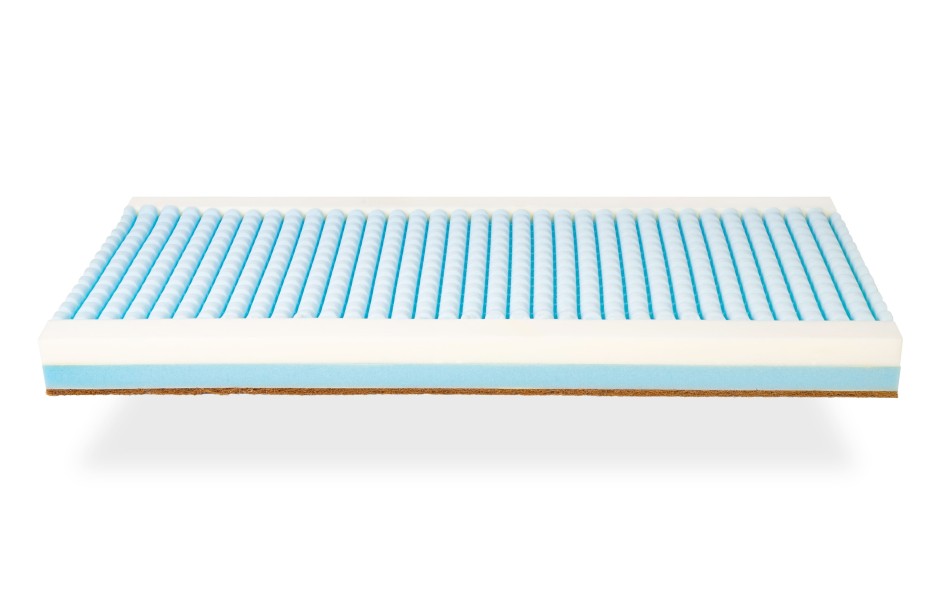 COLCHÓN DE ESPUMA CON CANALES DE AIREACIÓN + FIBRA DE COCO H11